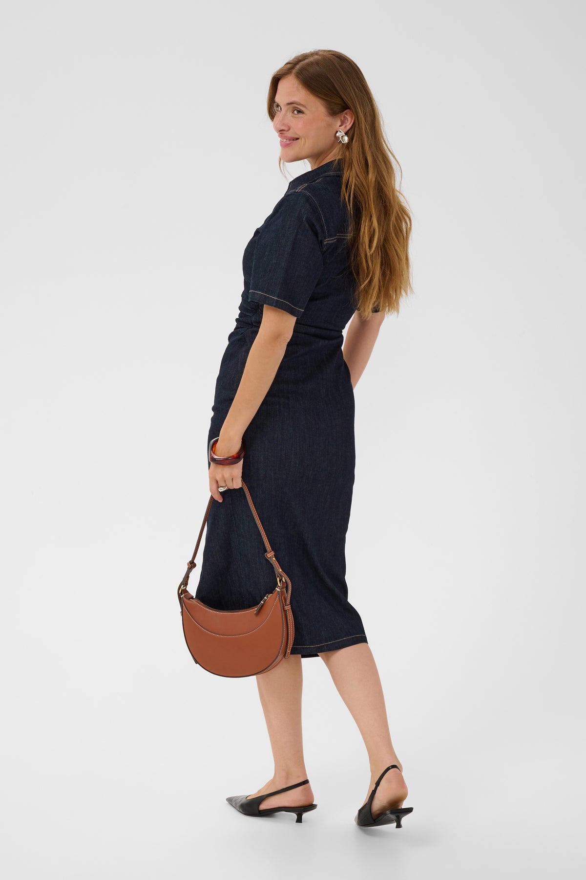 KAMOLLY DENIM DRESS dark jeans