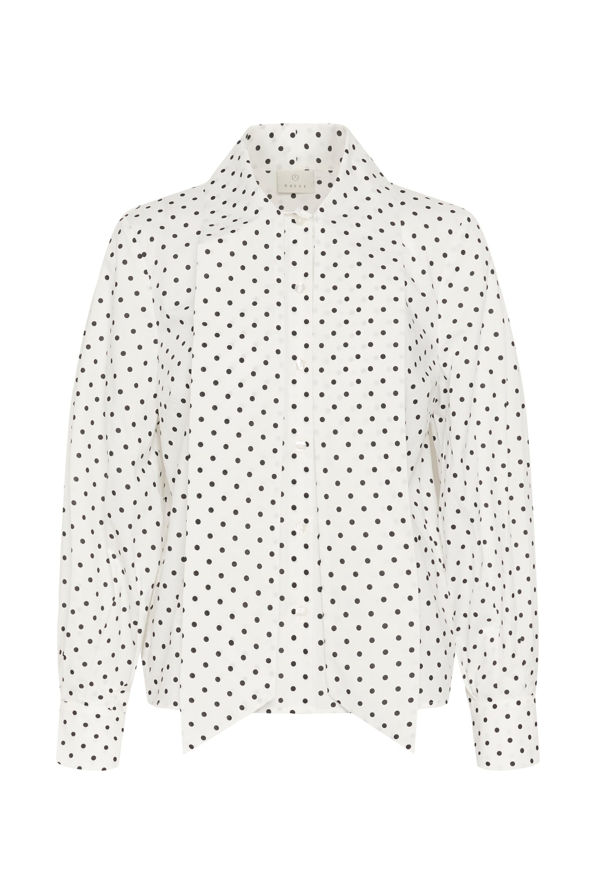 KAMILLY SHIRT zwart/wit dot