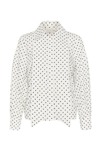KAMILLY SHIRT zwart/wit dot