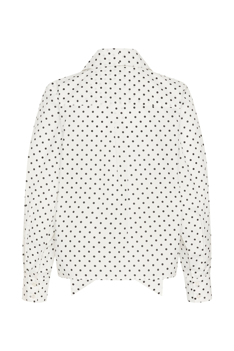 KAMILLY SHIRT zwart/wit dot