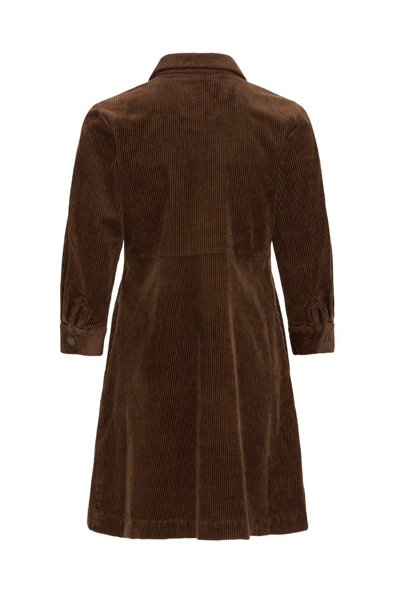 KASELLA CORDUROY DRESS bruin