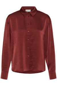 KARORY CROPPED SHIRT bordeaux