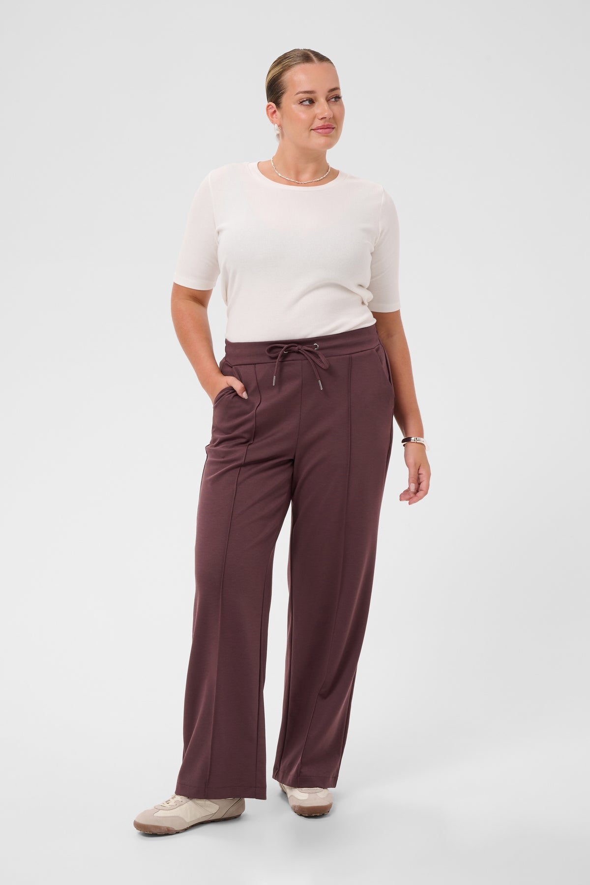 KCJENNA STRAIGHT PANTS fudge