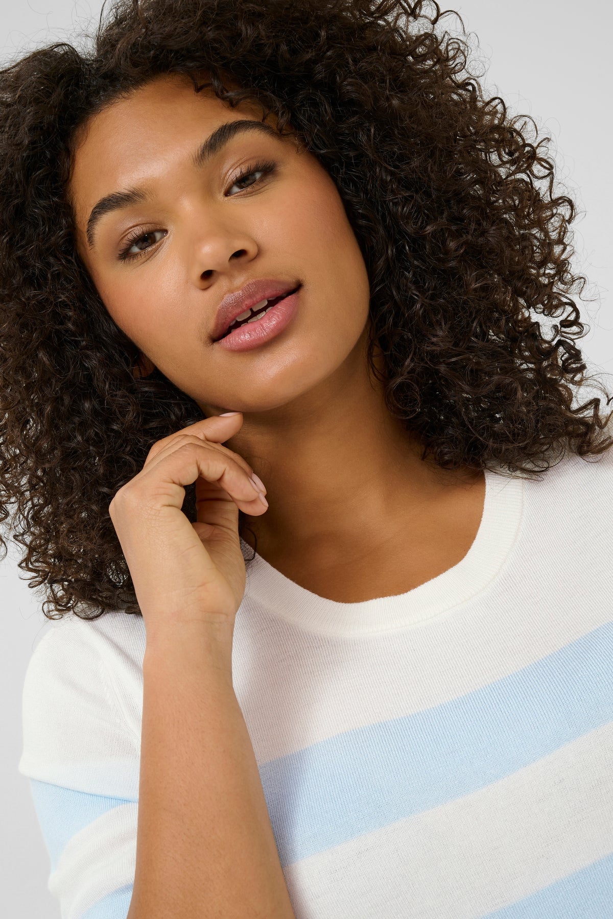 KCLIZZY SHIRT blauw/wit