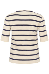 KCMORINA CARDIGAN wit/blauw