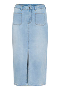 KCSINA DENIM SKIRT licht blauw