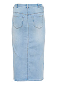 KCSINA DENIM SKIRT licht blauw
