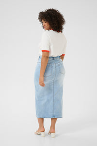 KCSINA DENIM SKIRT licht blauw