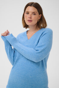 KCNIELA V-NECK PULL blauw
