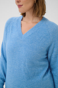 KCNIELA V-NECK PULL blauw