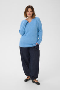 KCNIELA V-NECK PULL blauw