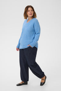 KCNIELA V-NECK PULL blauw