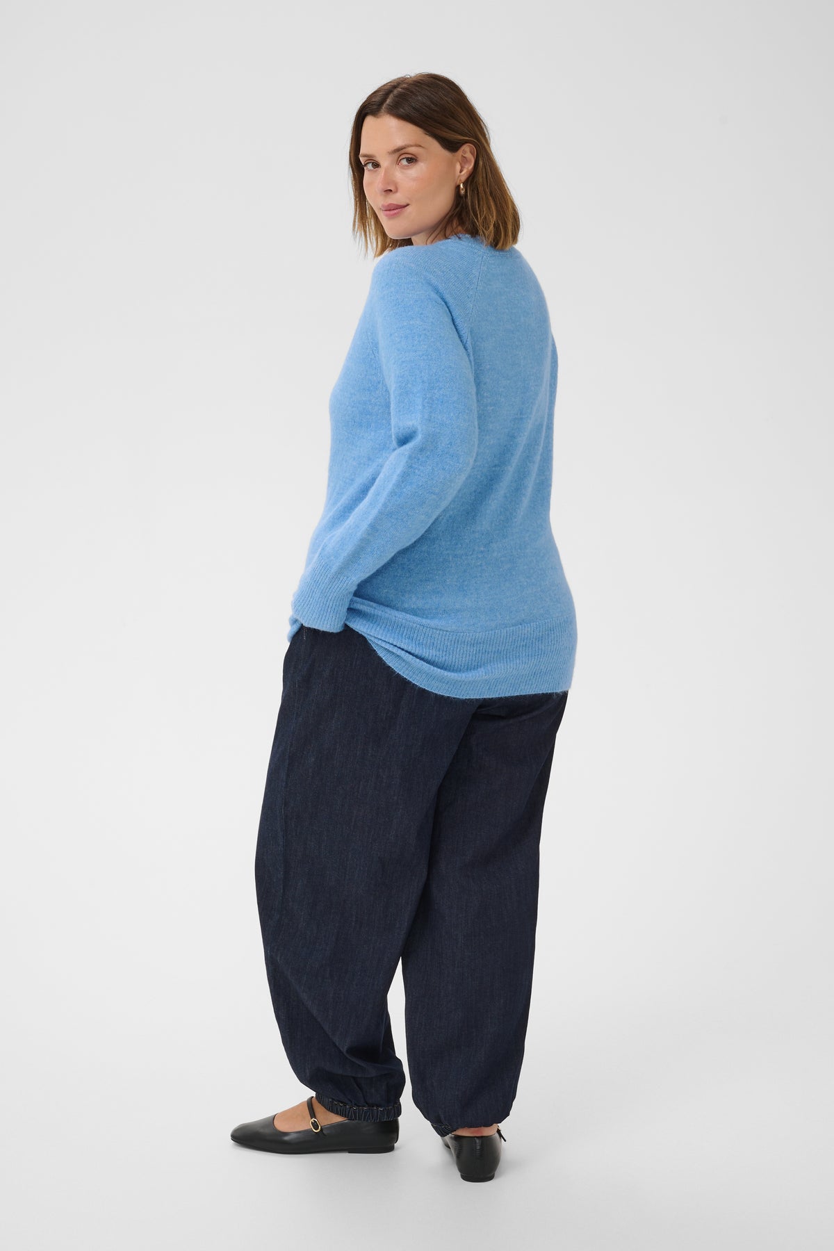 KCNIELA V-NECK PULL blauw