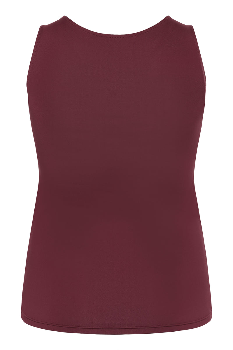 KCERINA JERSEY TOP bordeaux