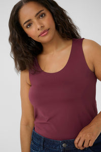 KCERINA JERSEY TOP bordeaux