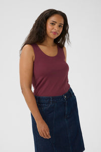 KCERINA JERSEY TOP bordeaux