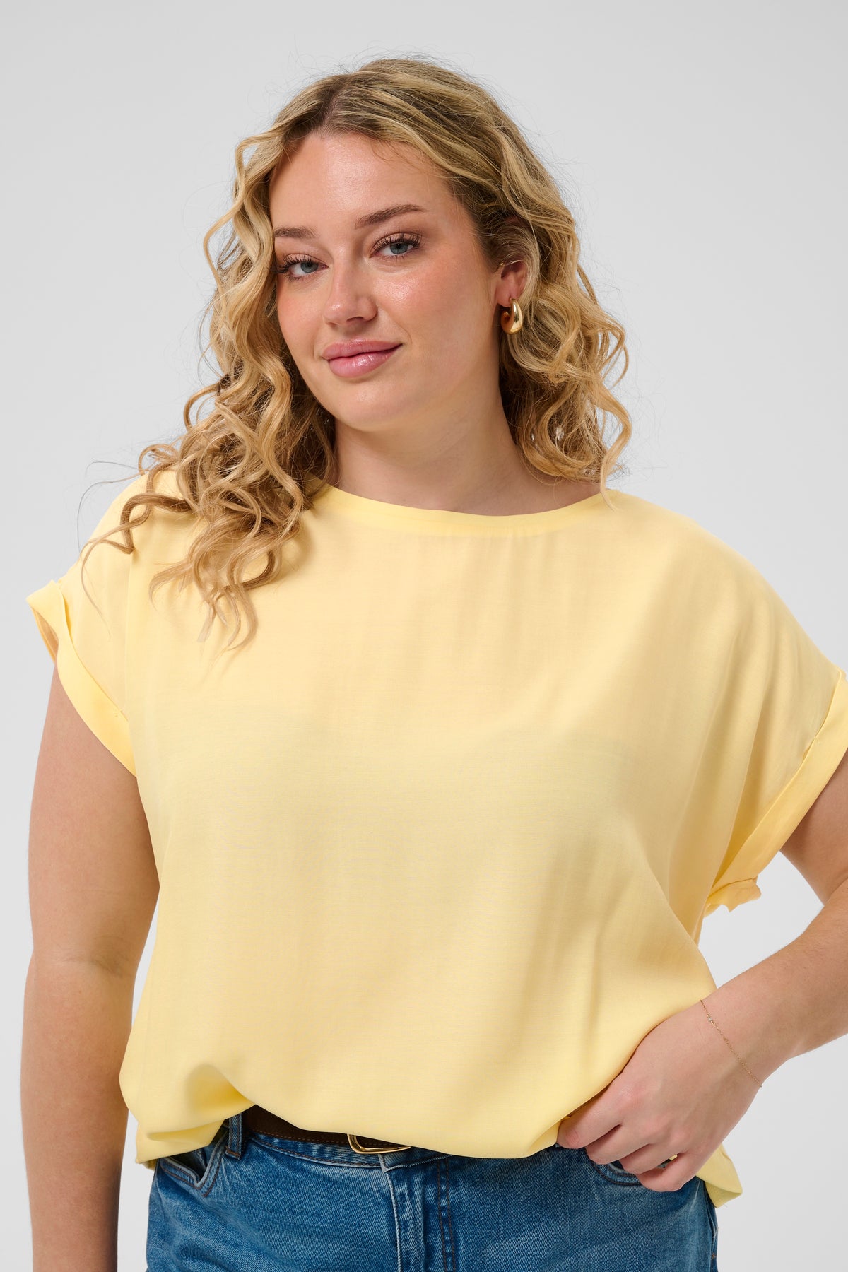 KCMILIA WING BLOUSE geel