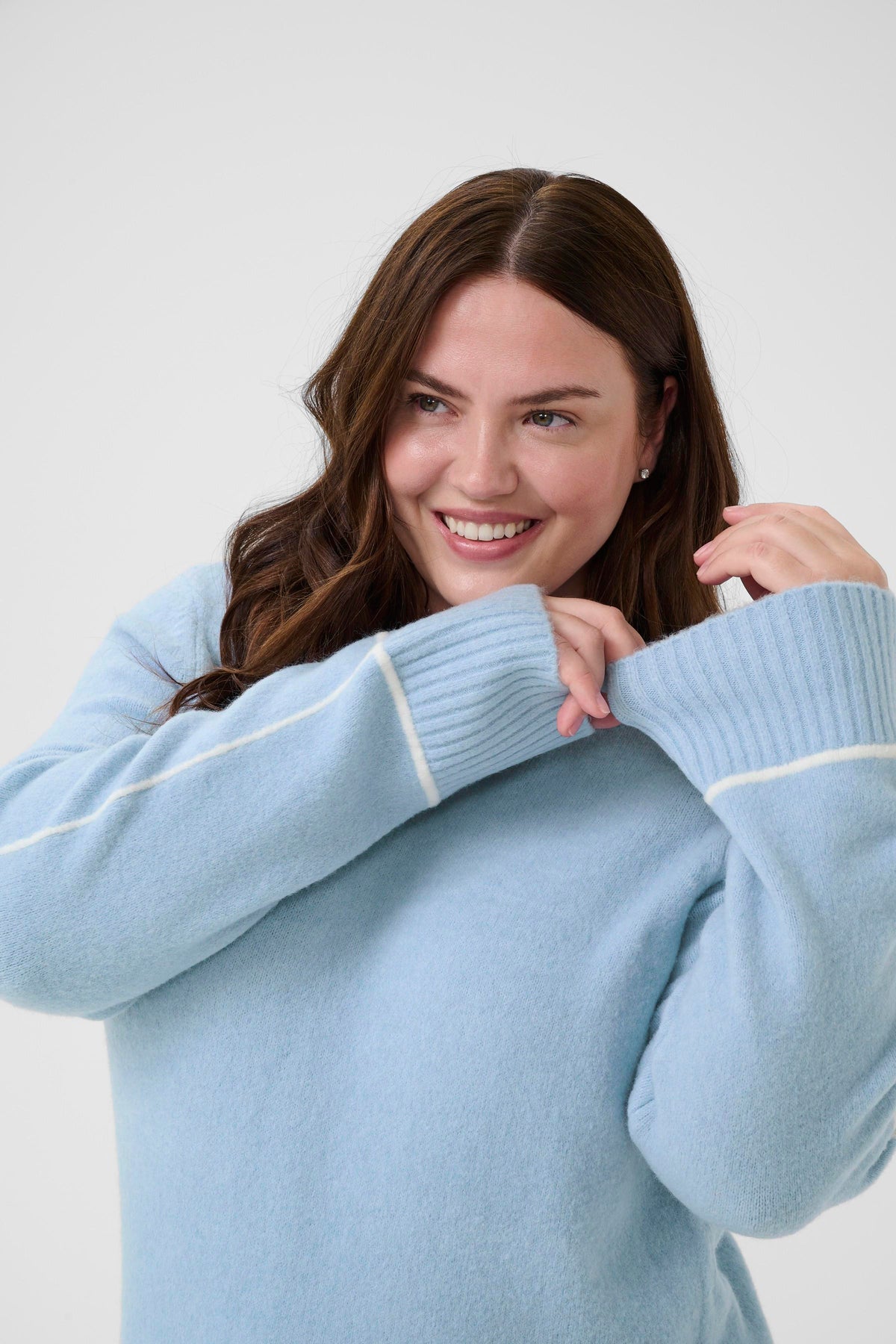 KCJINA KNIT PULL licht blauw