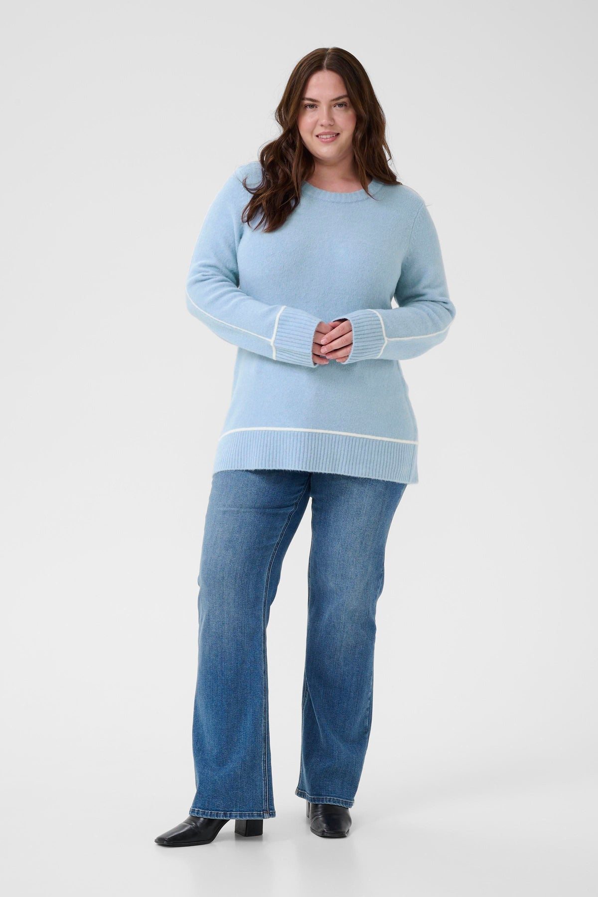KCJINA KNIT PULL licht blauw