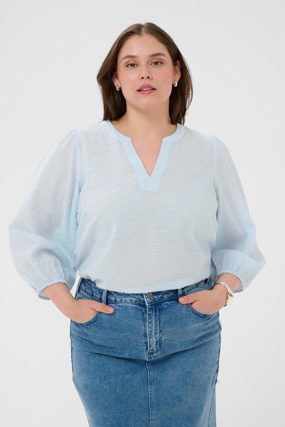 KCPENELOPIA BLOUSE blauw