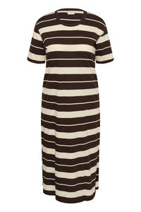 KCWINNIE DRESS streep bruin