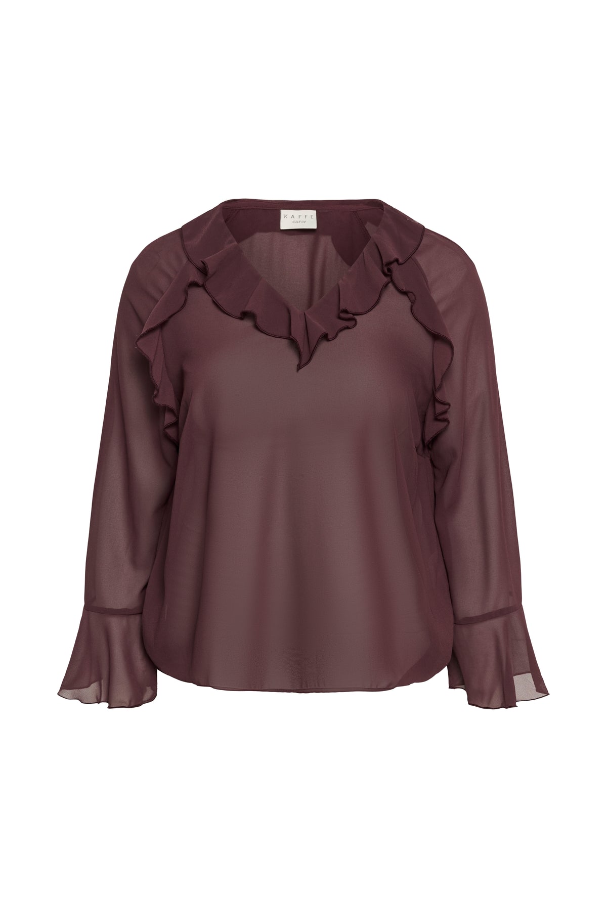KCESTHA FRILL BLOUSE fudge