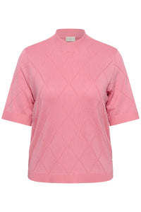 KCLIZZY ARGYLE KNIT roze
