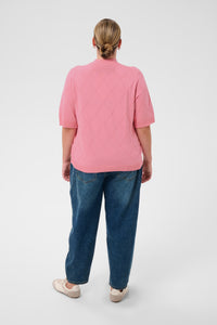 KCLIZZY ARGYLE KNIT roze
