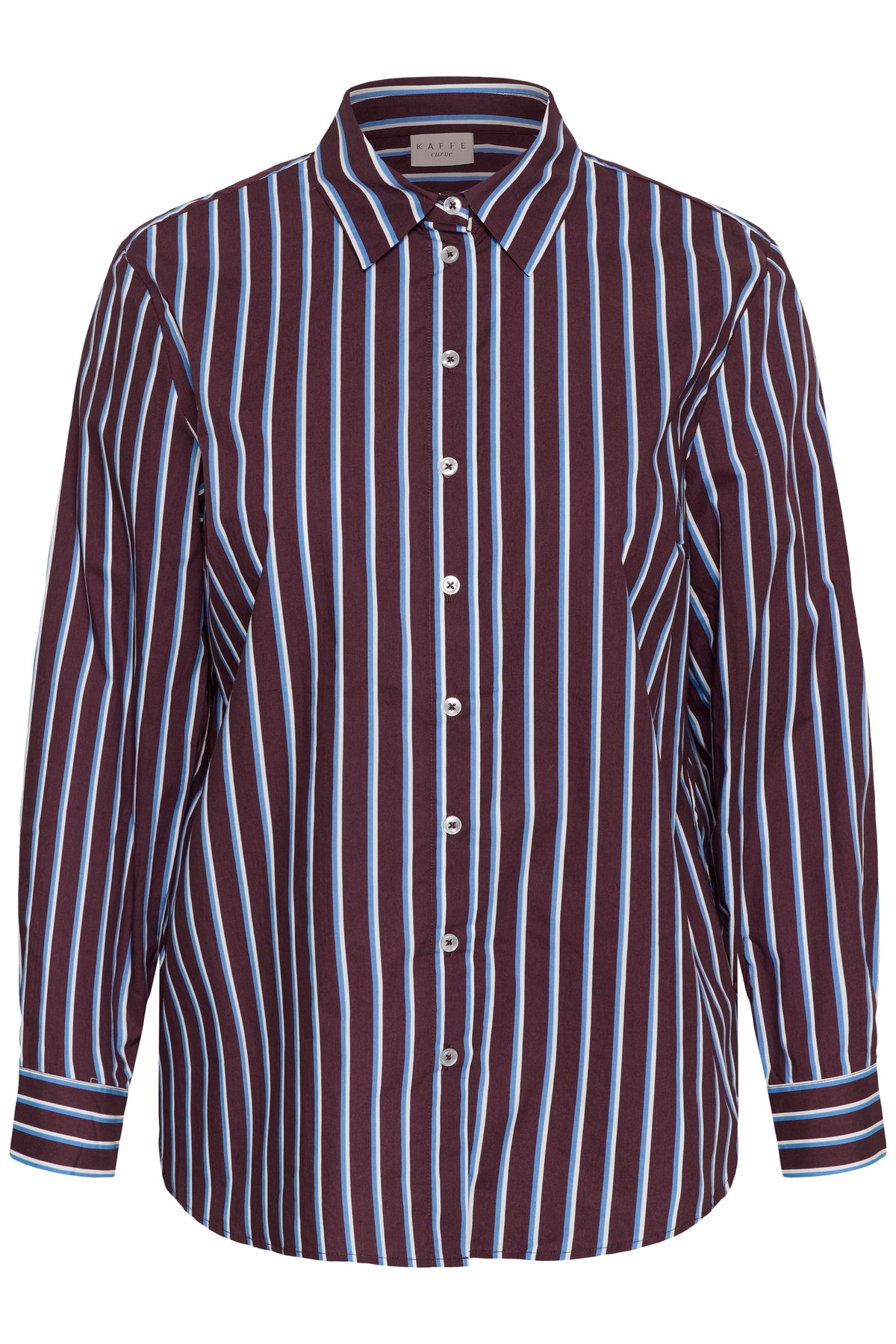 KCSAVINA SHIRT streep fudge