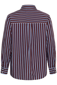 KCSAVINA SHIRT streep fudge