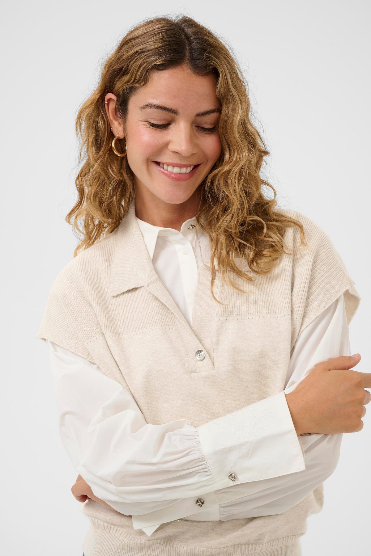 CRDELA KNIT ecru