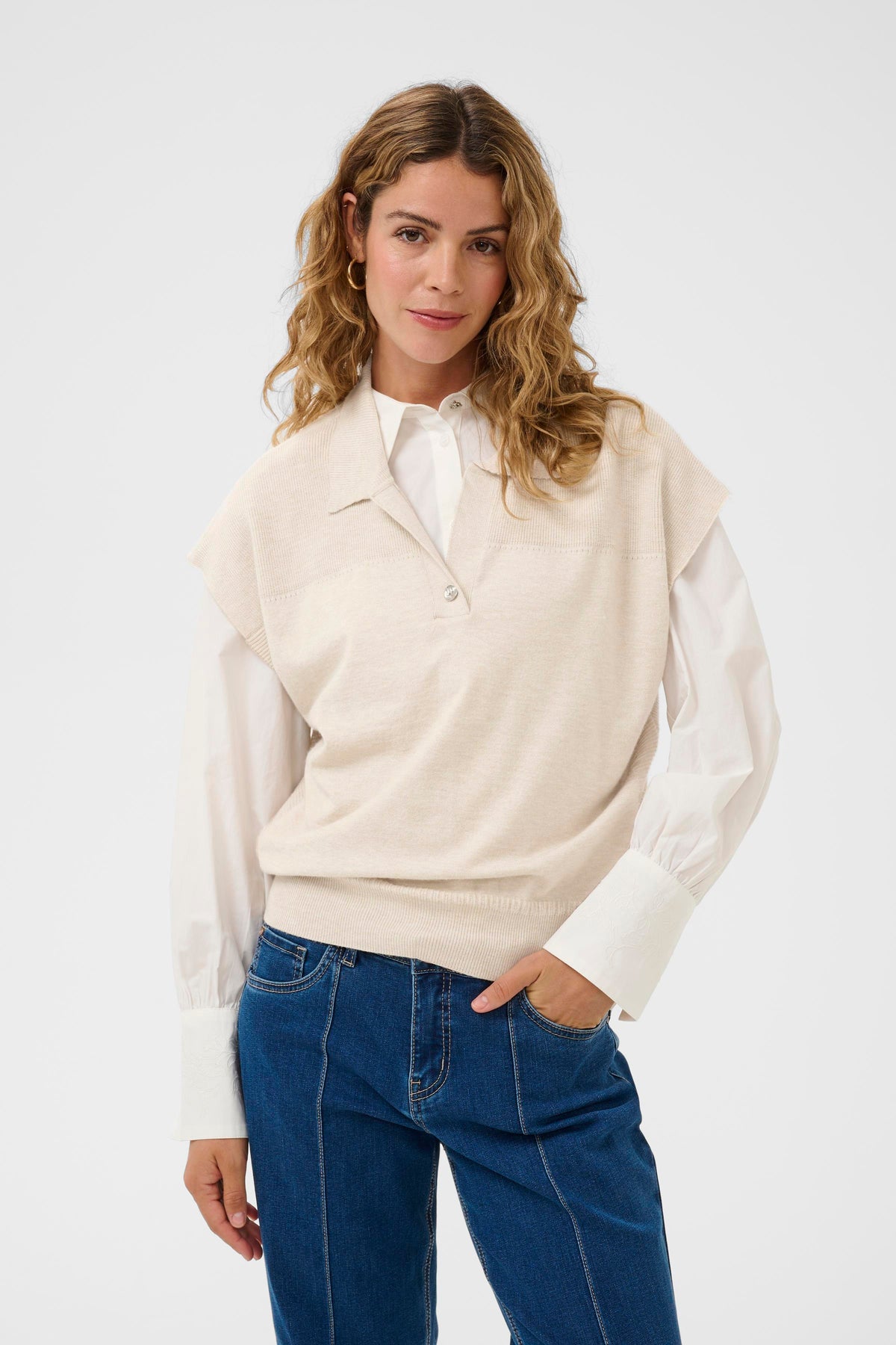 CRDELA KNIT ecru