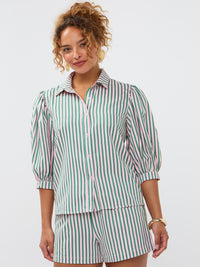YD BLOUSE ANNIE roze/groen