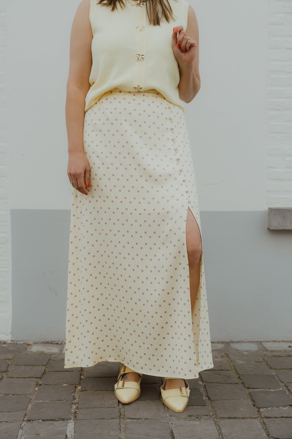 YD SKIRT LOUISE geel