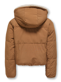 KOGMARIA  REVERSIB PUFFER JACKET beige/bruin