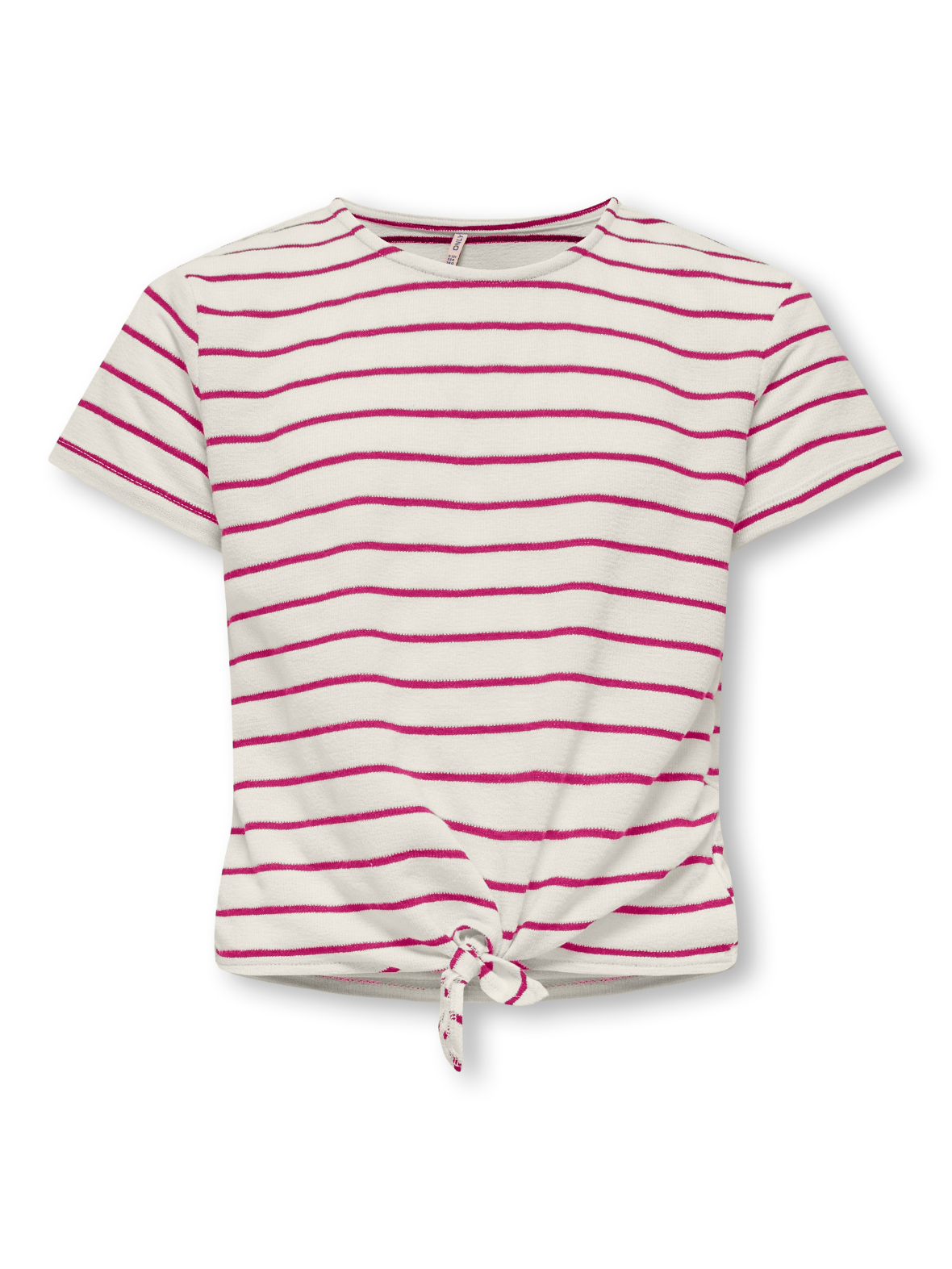 KOGJANA STRIPED KNOT TOP roze
