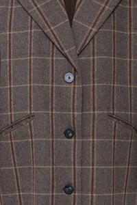 IHEMMALU JACKET bruin/ruit