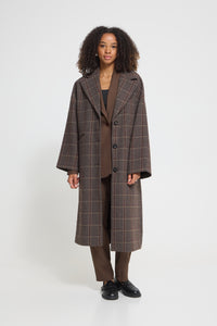 IHEMMALU JACKET bruin/ruit