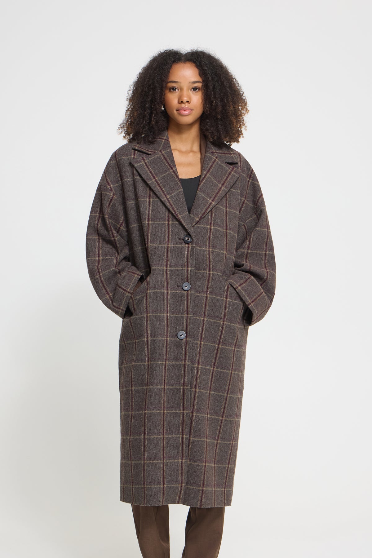 IHEMMALU JACKET bruin/ruit