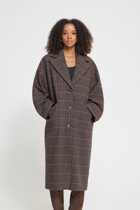 IHEMMALU JACKET bruin/ruit