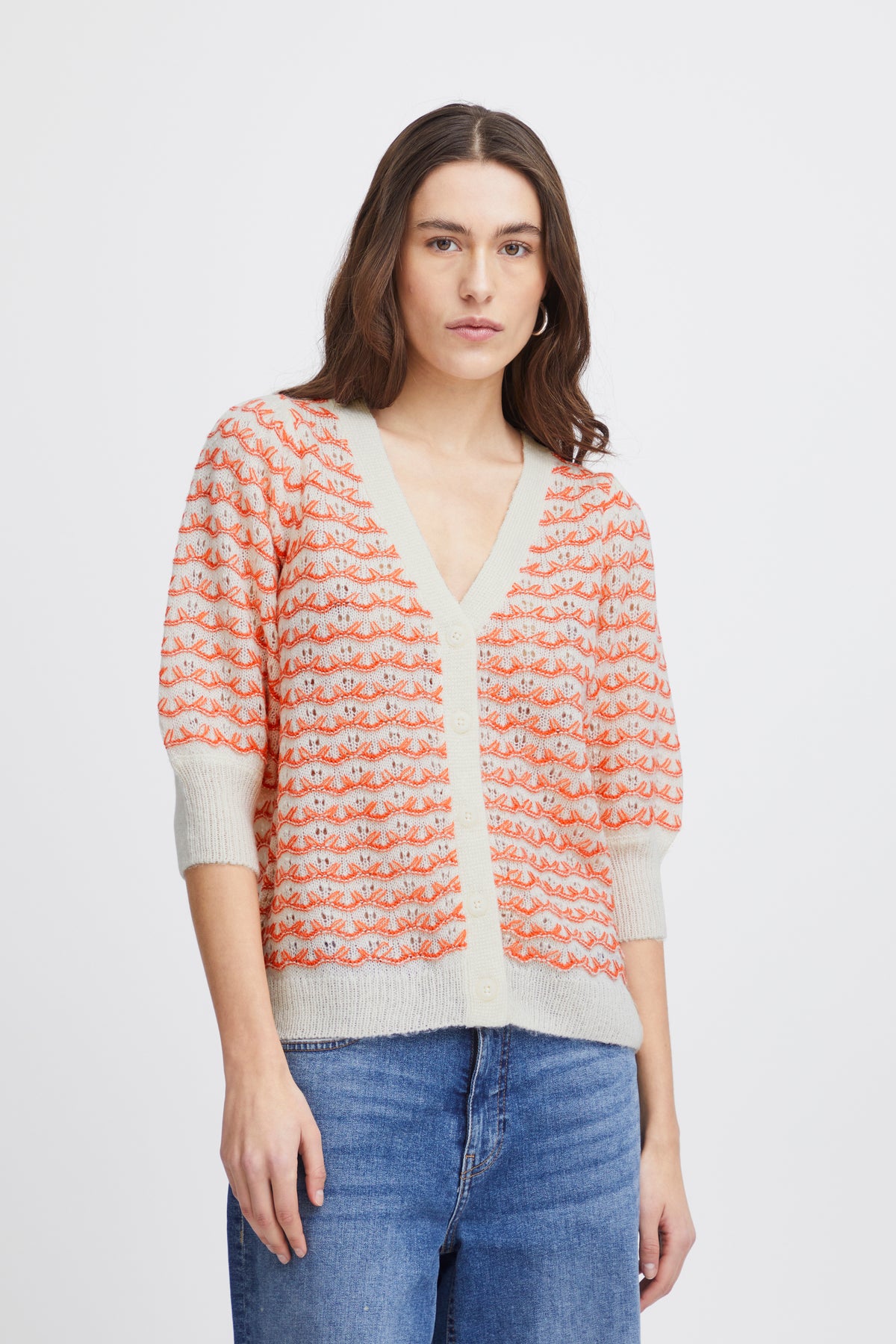 IHARDINA CARDIGAN oranje