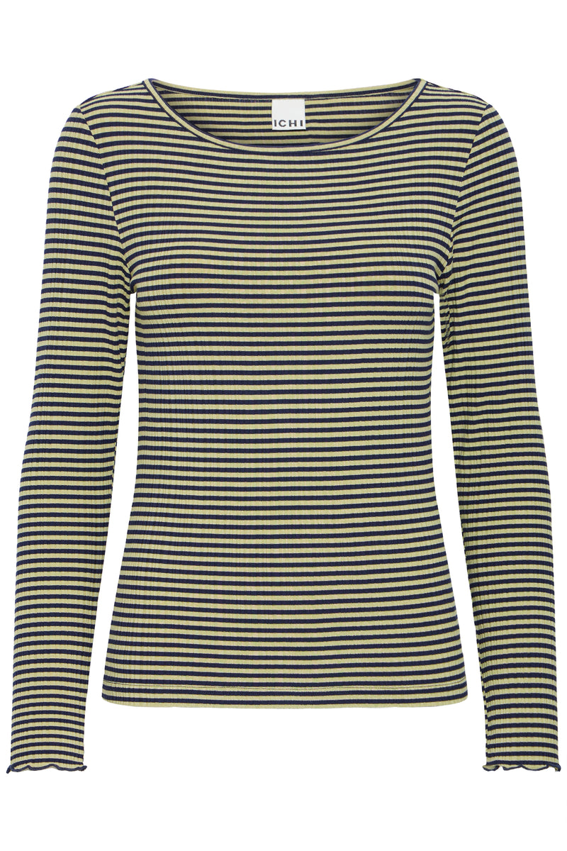IHCELLA LSHIRT groen/blauw