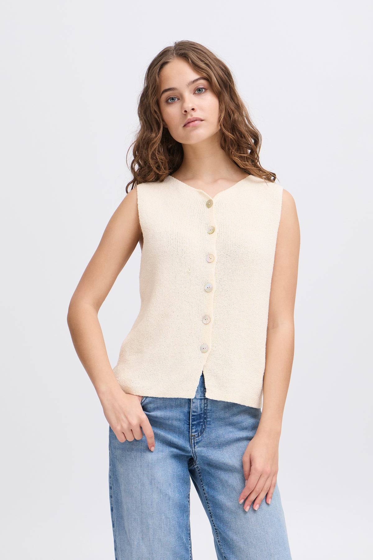 IHBLONDS WAISTCOAT ecru