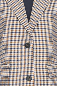 IHEMMALU COAT beige/blauw