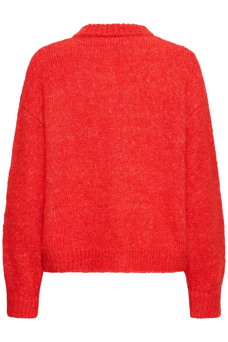 IHBELABLUE CARDIGAN rood