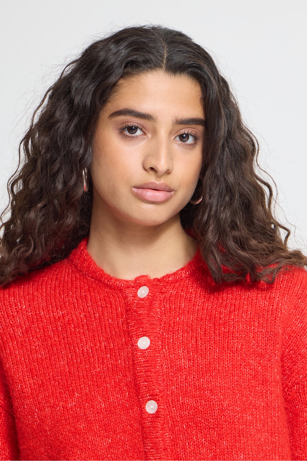IHBELABLUE CARDIGAN rood