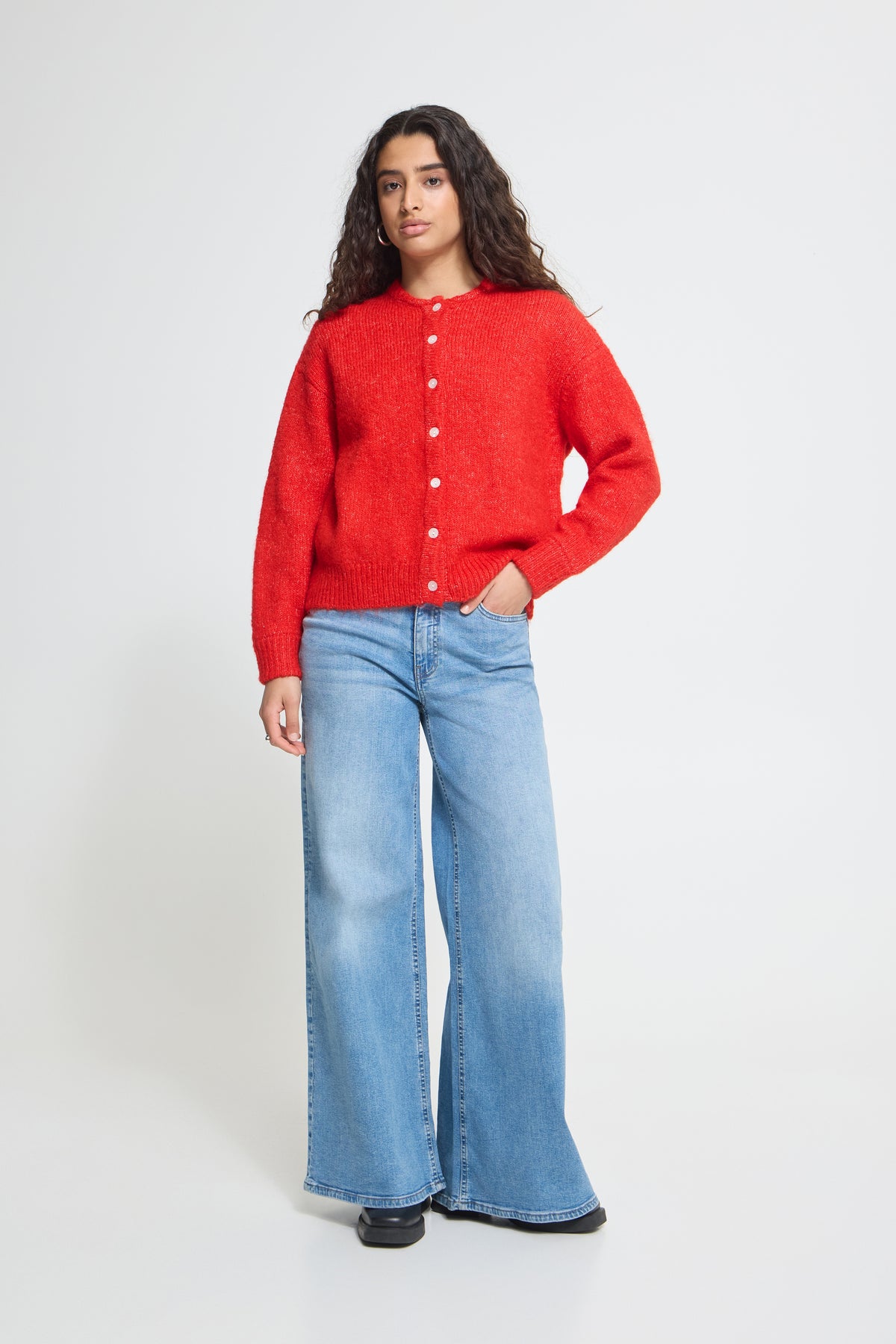 IHBELABLUE CARDIGAN rood