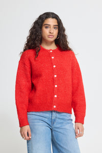 IHBELABLUE CARDIGAN rood