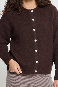 IHBELABLUE CARDIGAN bruin