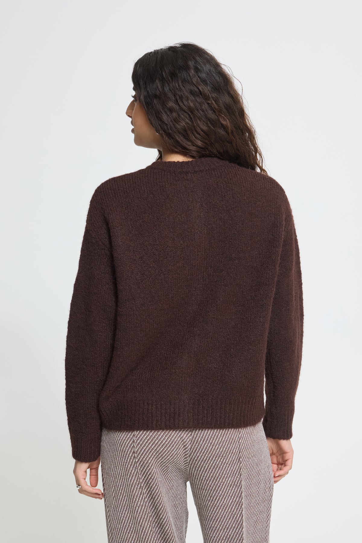 IHBELABLUE CARDIGAN bruin